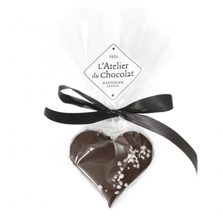 Bouchée coeur collector menthe chocolat noir livraison chocolat artisanal amour en 24h