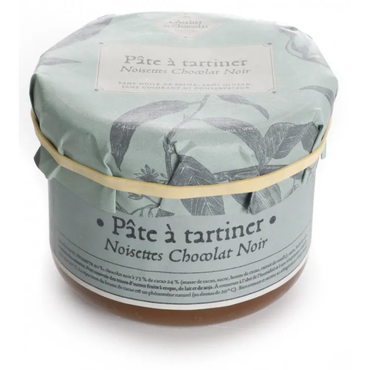 pâte à tartiner noisettes chocolat noir recette artisanale