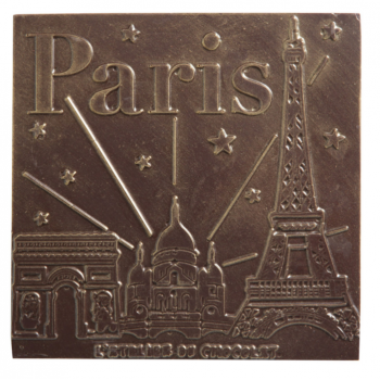 Plaque en chocolat « Paris...