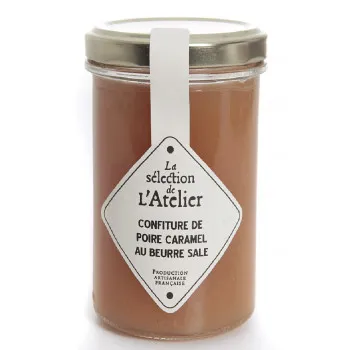 Confiture artisanale du Pays basque poire caramel beurre salé