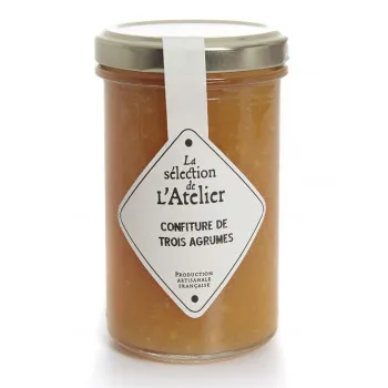Confiture artisanale du Pays basque trois agrumes