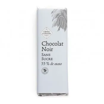 Tablette chocolat noir sans sucre