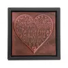 Carré cœur chocolat noir ou lait  Je t'aime
