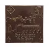 Carré de chocolat noir Châteaux de la Loire livraison coffret cadeau souvenir chocolat