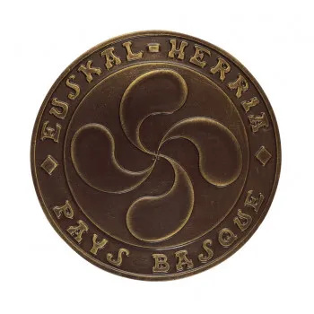 Croix basque chocolat noir - Lauburu