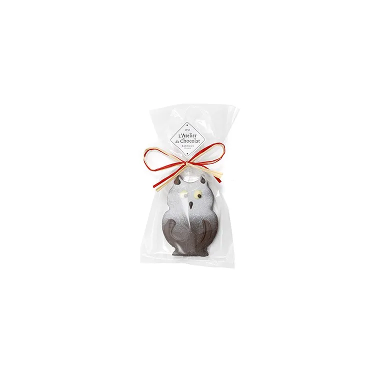 Hibou praliné pétillant chocolat noir chocolats de Pâques