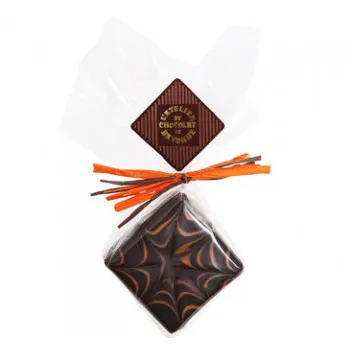 Bouchée chocolat Halloween enrobage chocolat noir
