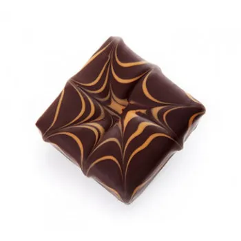 Bouchée chocolat Halloween praliné pétillant enrobage chocolat noir