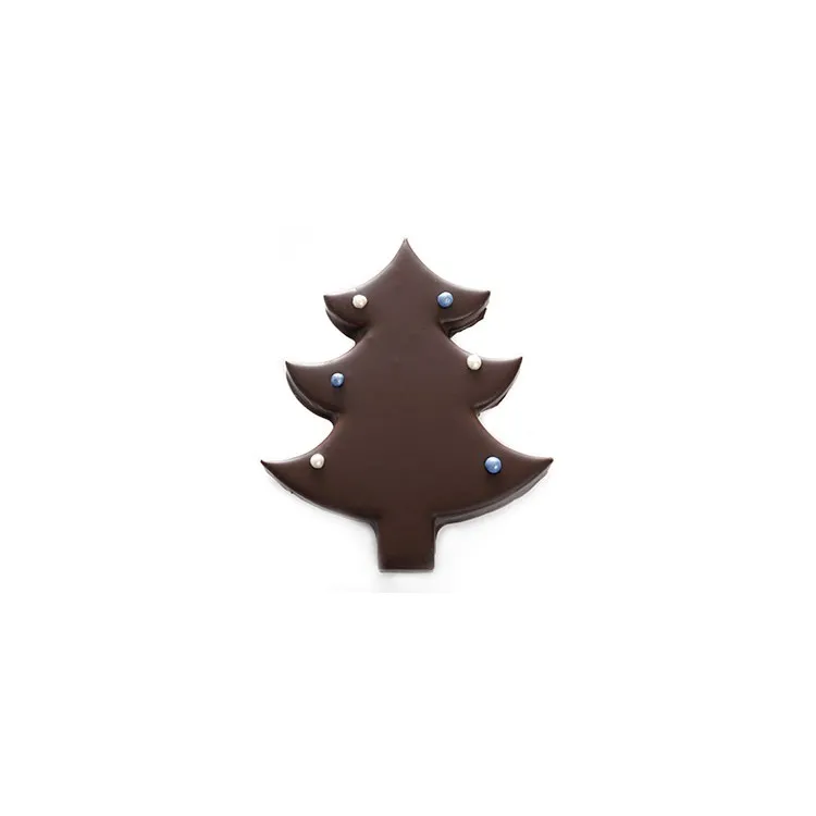 Sujet Sapin de Noël feuilleté au chocolat noir chocolat artisanal