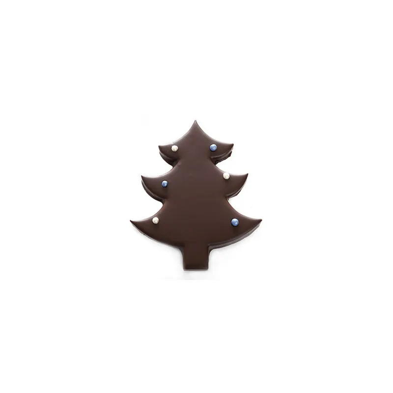 Sujet Sapin de Noël feuilleté au chocolat noir chocolat artisanal
