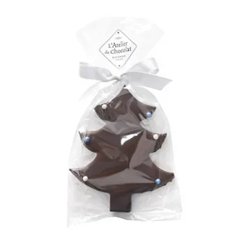 Sujet Sapin de Noël feuilleté au chocolat noir