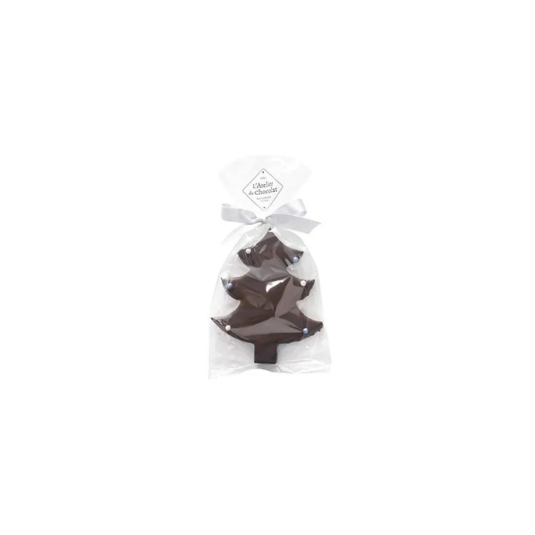Sujet Sapin de Noël feuilleté au chocolat noir