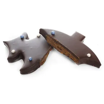 Sapin de Noël feuilleté au chocolat noir