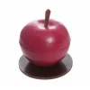 Pomme d'Amour en Chocolat Noir garni de Feuillants d'Or