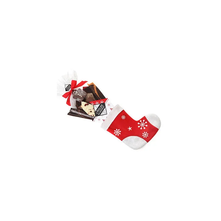 La botte du Père Noël bouchée au chocolat au lait et pain d’épices