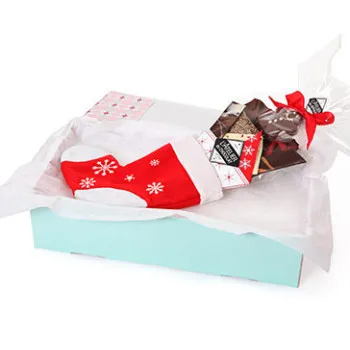 La botte du Père Noël bouchée au chocolat au lait et pain d’épices
