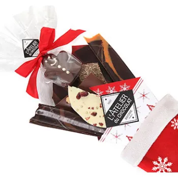La botte du Père Noël bouchée au chocolat au lait et pain d’épices