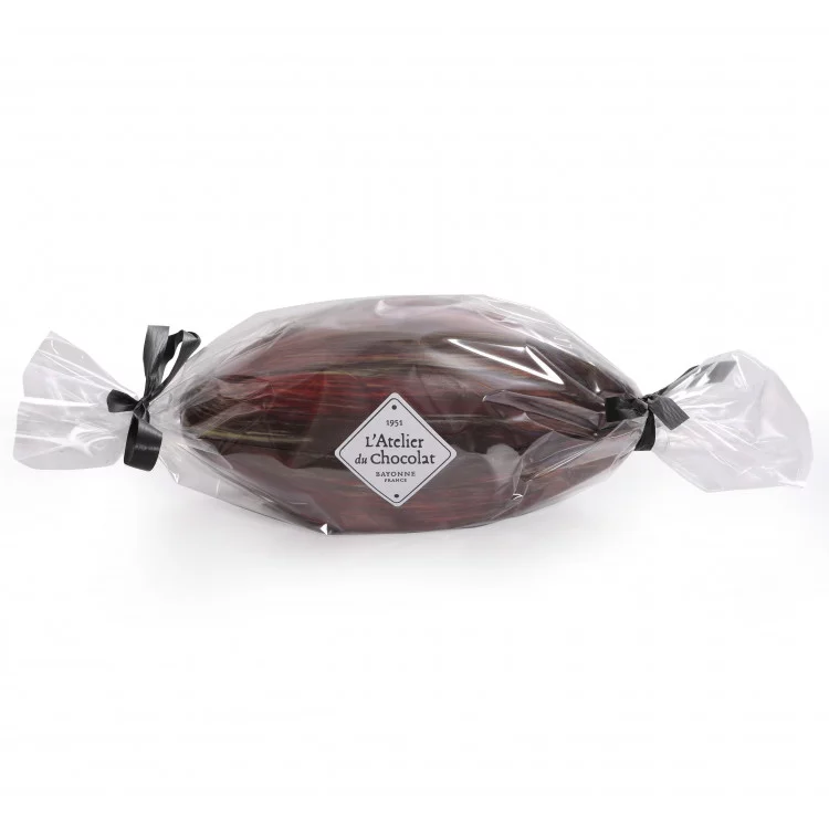 Cabosse en chocolat et sa garniture de Feuillants d'Or