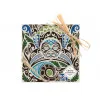Carré chocolat noir motifs Maori livraison express cadeau chocolat artisanal