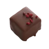 Boîte de chocolats Ilbarritz noir lait et sa bouchée fraise chocolat Octobre Rose découpe framboise