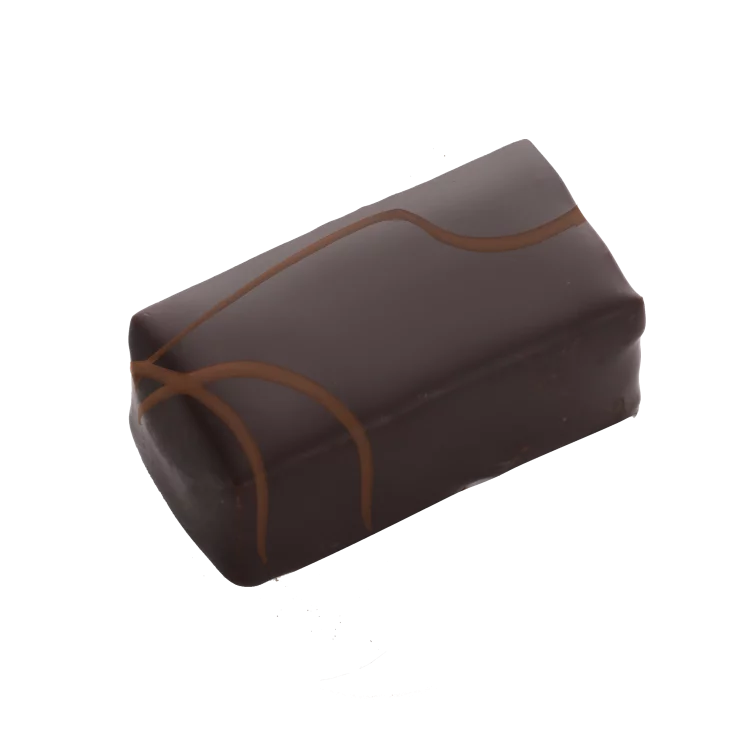 Boîte de chocolats Ilbarritz noir lait et sa bouchée fraise chocolat Octobre Rose découpe chocolat au lait