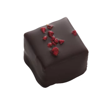 Boîte de chocolats Ilbarritz extra noir et sa bouchée Octobre Rose livraison chocolat artisanal 24h achat solidaire ruban rose