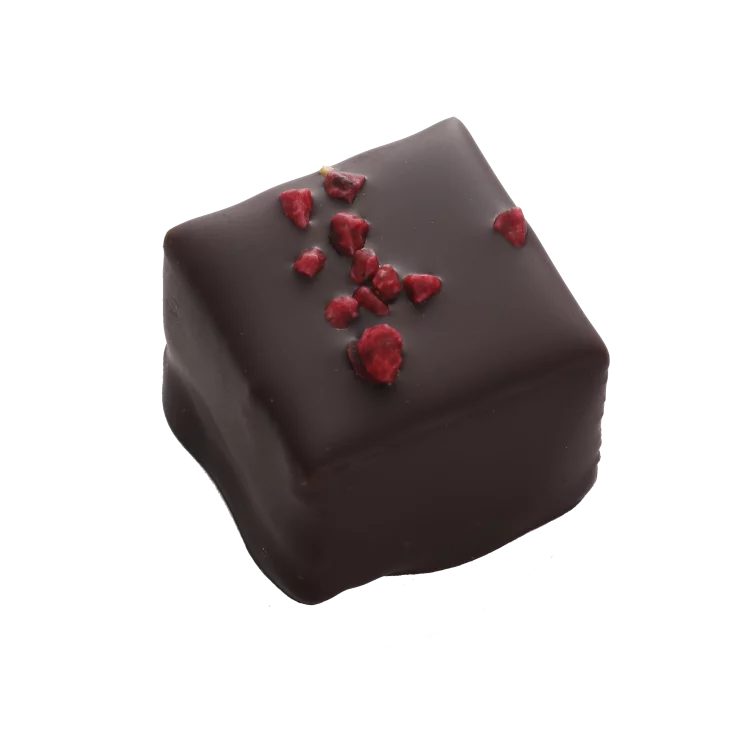 Boîte de chocolats Ilbarritz extra noir et sa bouchée Octobre Rose livraison chocolat artisanal 24h achat solidaire ruban rose