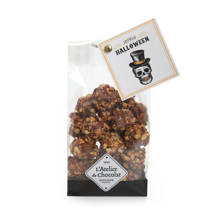 Bonbons chocolat praliné pécan Halloween