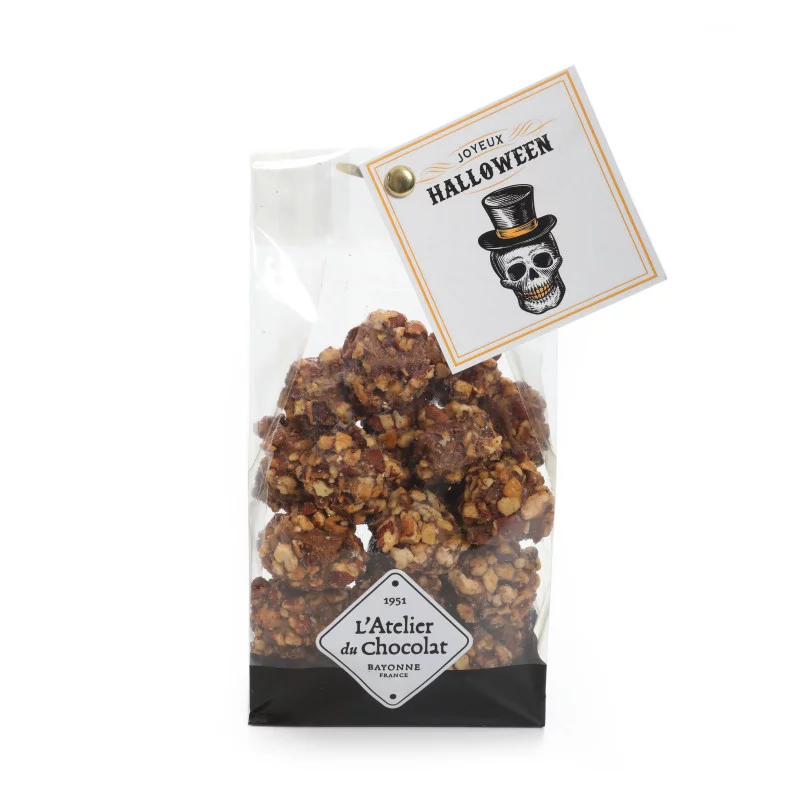 Bonbons chocolat praliné pécan Halloween