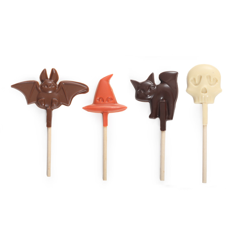 Duo sucettes chocolat Halloween