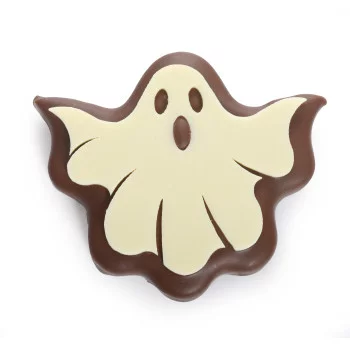 Bouchée fantôme chocolat au lait praliné pétillant halloween