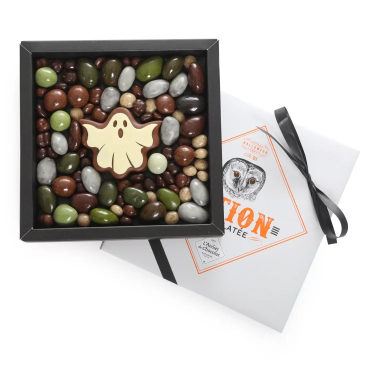 Coffret fantôme chocolat Halloween assortiment gourmand