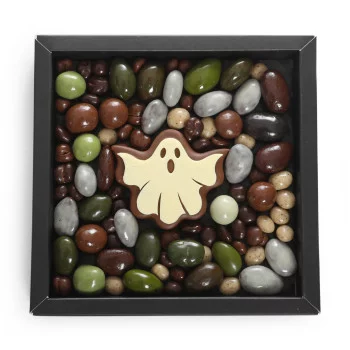 Coffret fantôme chocolat Halloween assortiment gourmand praliné amandes enrobés de chocolat