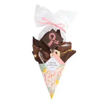 Composition cadeau Bouquet de chocolat Octobre Rose livraison chocolats