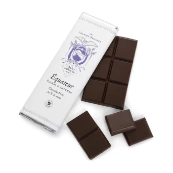 Tablette chocolat noir Grandes Origines Équateur livraison chocolat noir artisanal premium en 24h