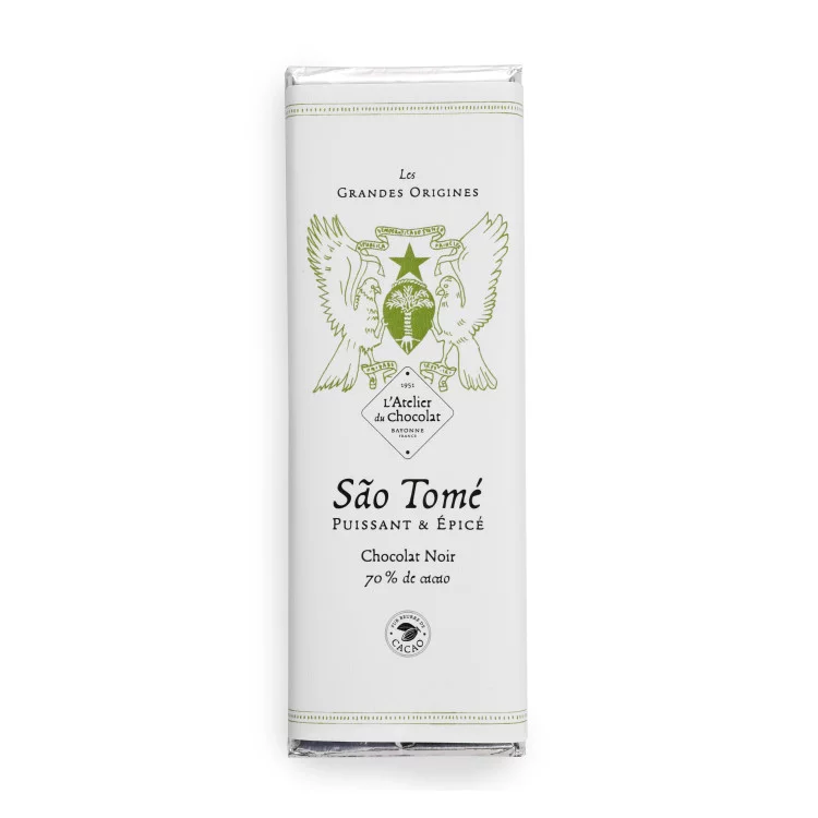 Tablette chocolat noir Grandes Origines Sao Tomé