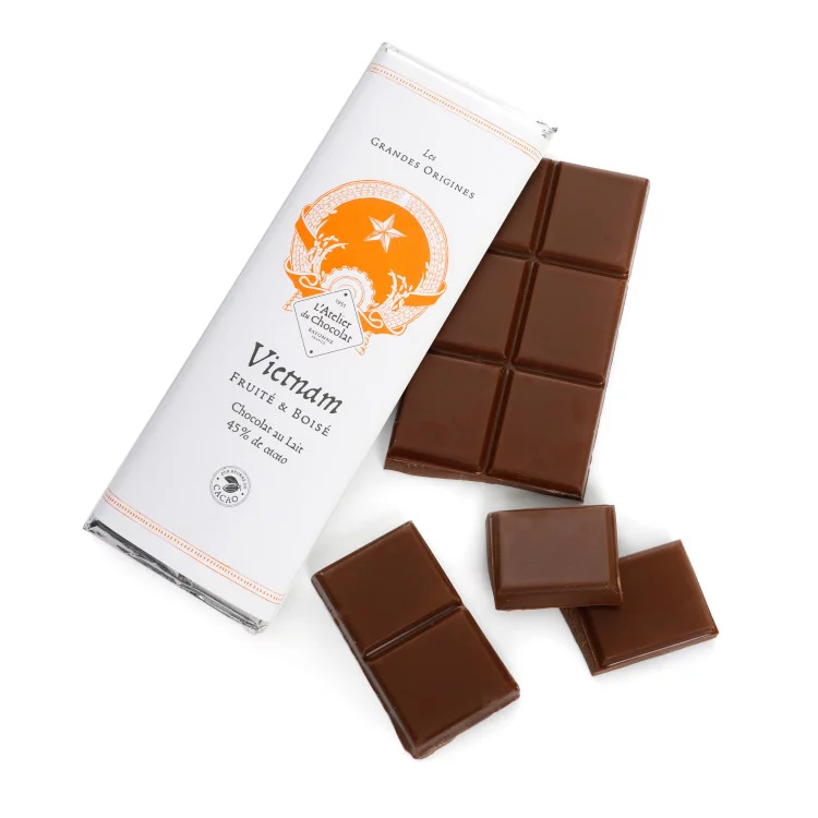 Tablette chocolat au lait Grandes Origines Vietnam
