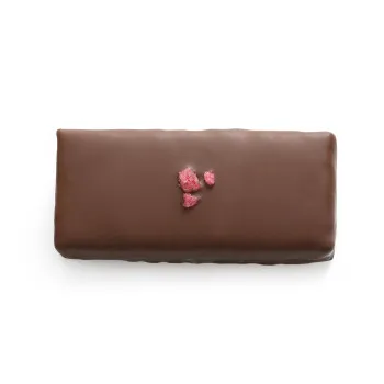 Bouchée ganache framboise pâte de fruit litchi chocolat