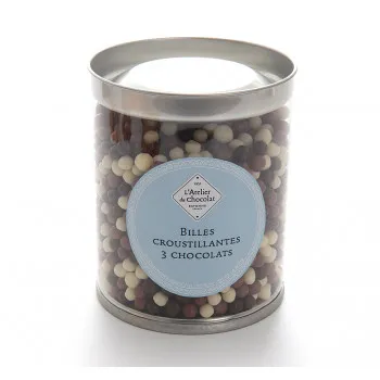 Billes croustillantes trois chocolats