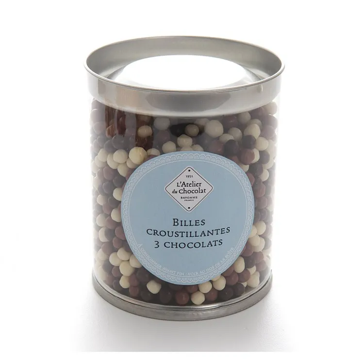 Billes croustillantes trois chocolats