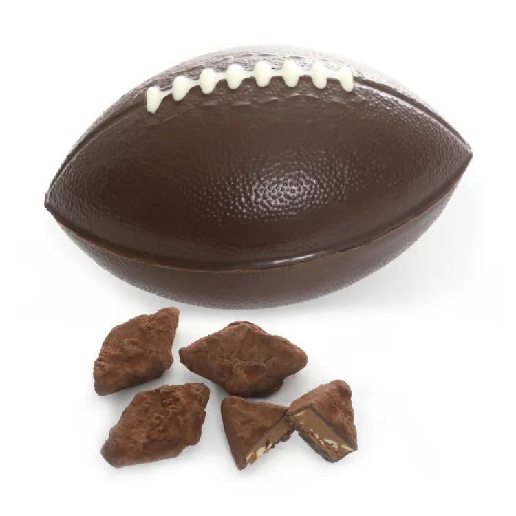 Ballon de rugby au chocolat