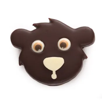 Ours praliné feuilleté noir noël