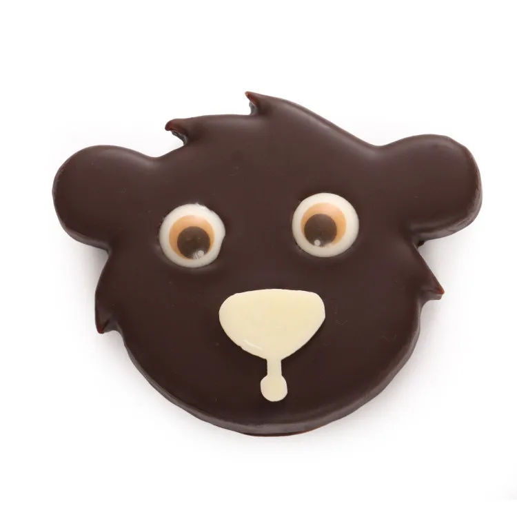 Ours praliné feuilleté noir noël