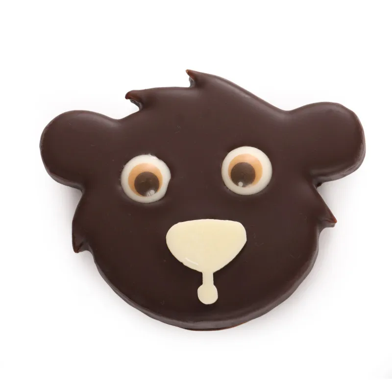 Ours praliné feuilleté noir noël