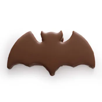 Bouchée chauve-souris chocolat au lait praliné et sucre pétillant Halloween