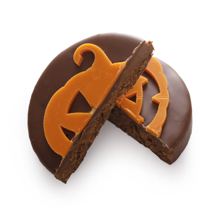 Bouchée citrouille praliné feuilleté lait halloween
