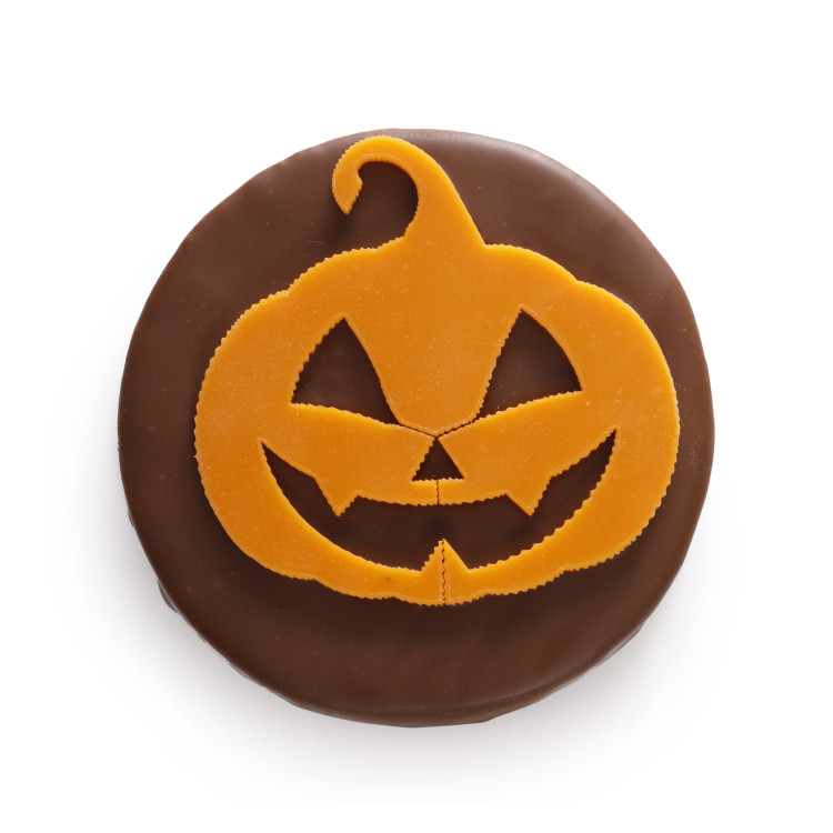Bouchée citrouille praliné feuilleté lait halloween