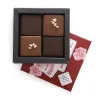 Coffret 4 bouchées chocolat noisettes cognac Fine Champagne