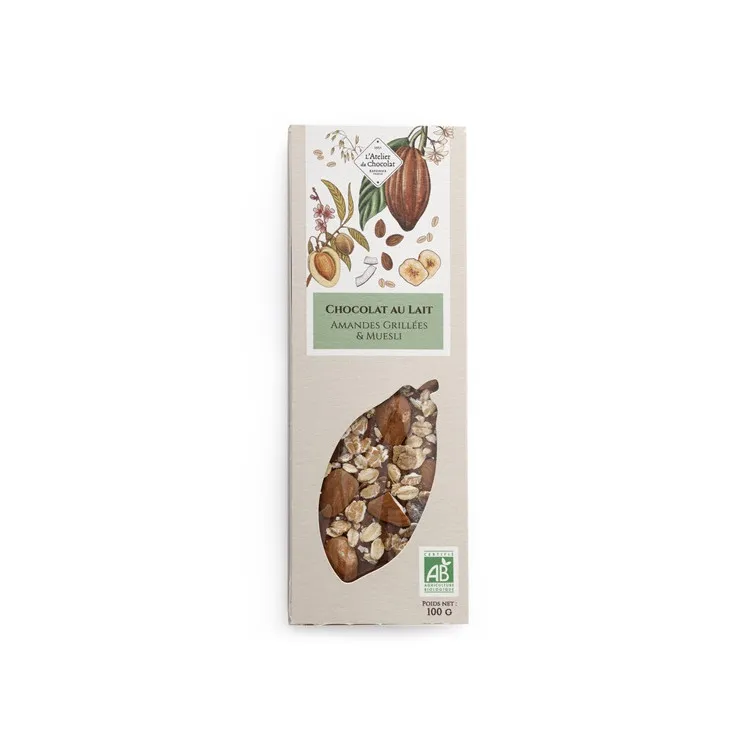 Assortiment de tablettes de chocolat bio + tote bag