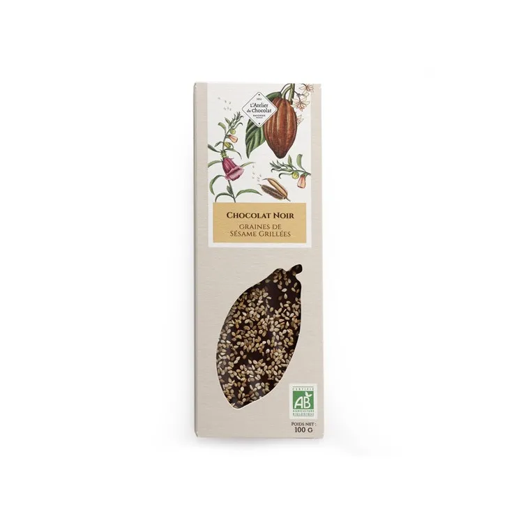 Assortiment de tablettes de chocolat bio + tote bag